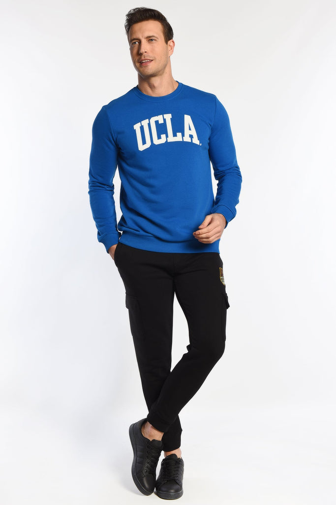 UCLA crna muška trenerka donji dio sa bočnim trakama