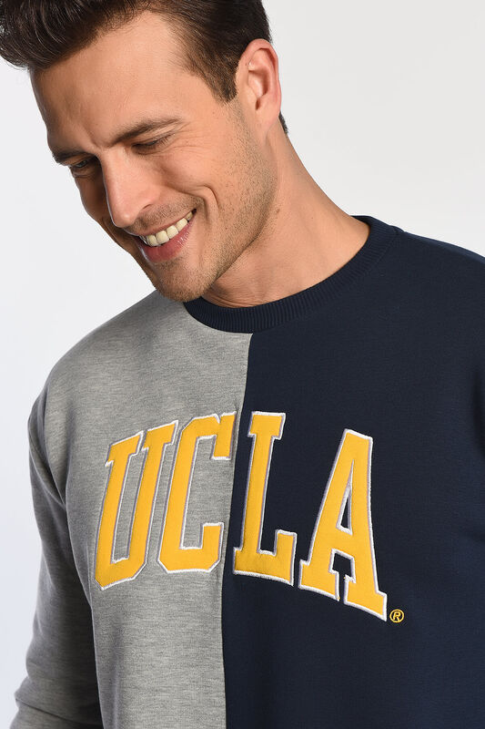 UCLA plava muška dukserica sa kontrastnim rukavima