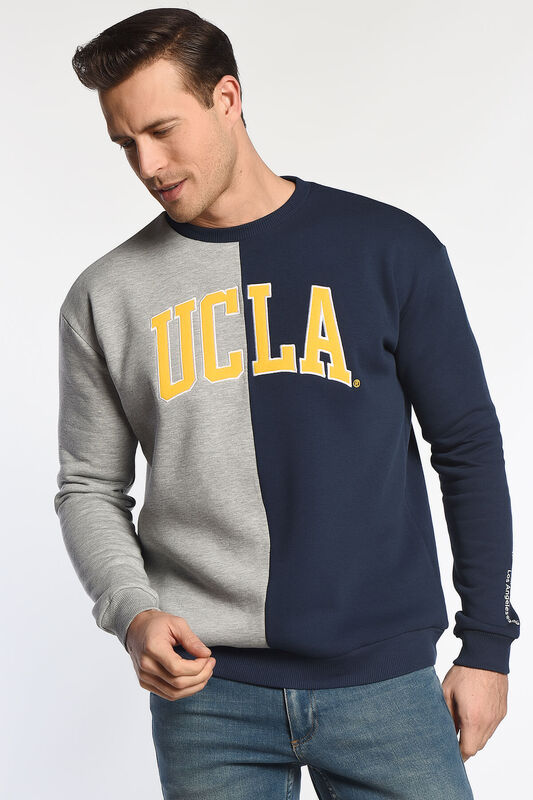 UCLA plava muška dukserica sa kontrastnim rukavima