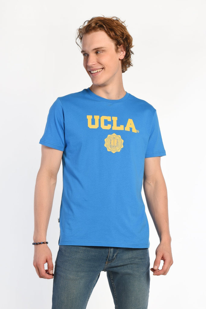 UCLA plava muška majica sa žutim natpisom
