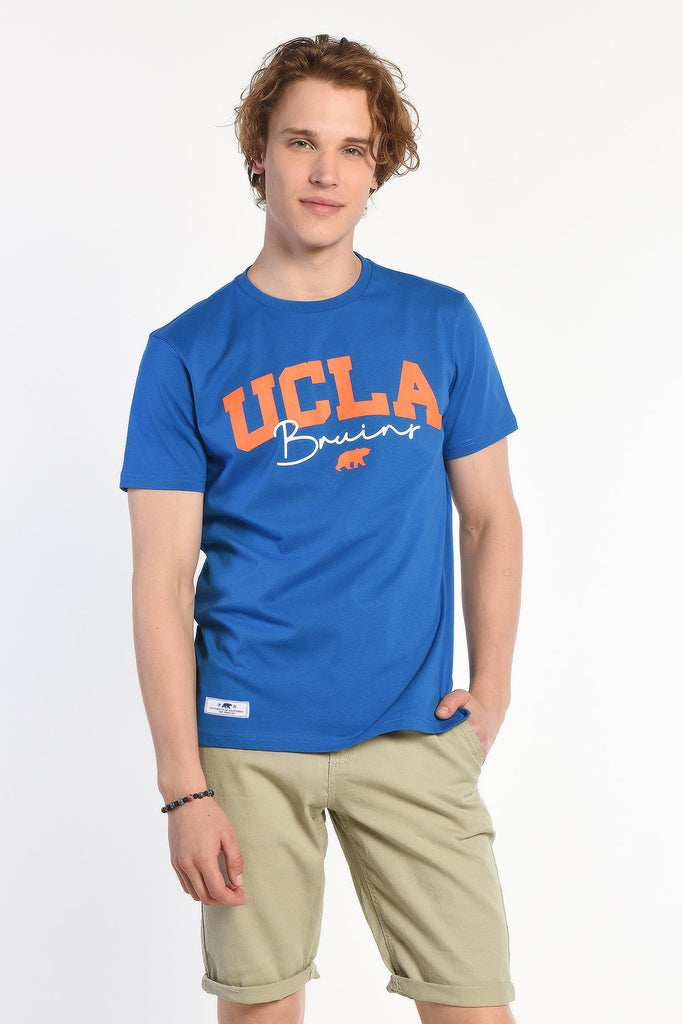 UCLA plava muška majica s natpisom Bruins-[SKU]