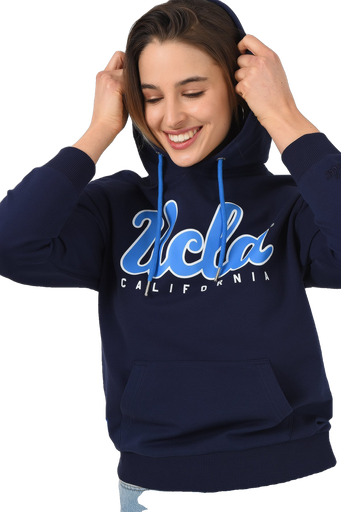 UCLA plava ženska dukserica sa kapuljačom i učkurom