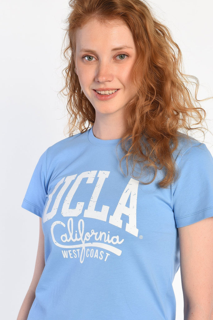UCLA plava ženska majica s velikim slovnim natpisom