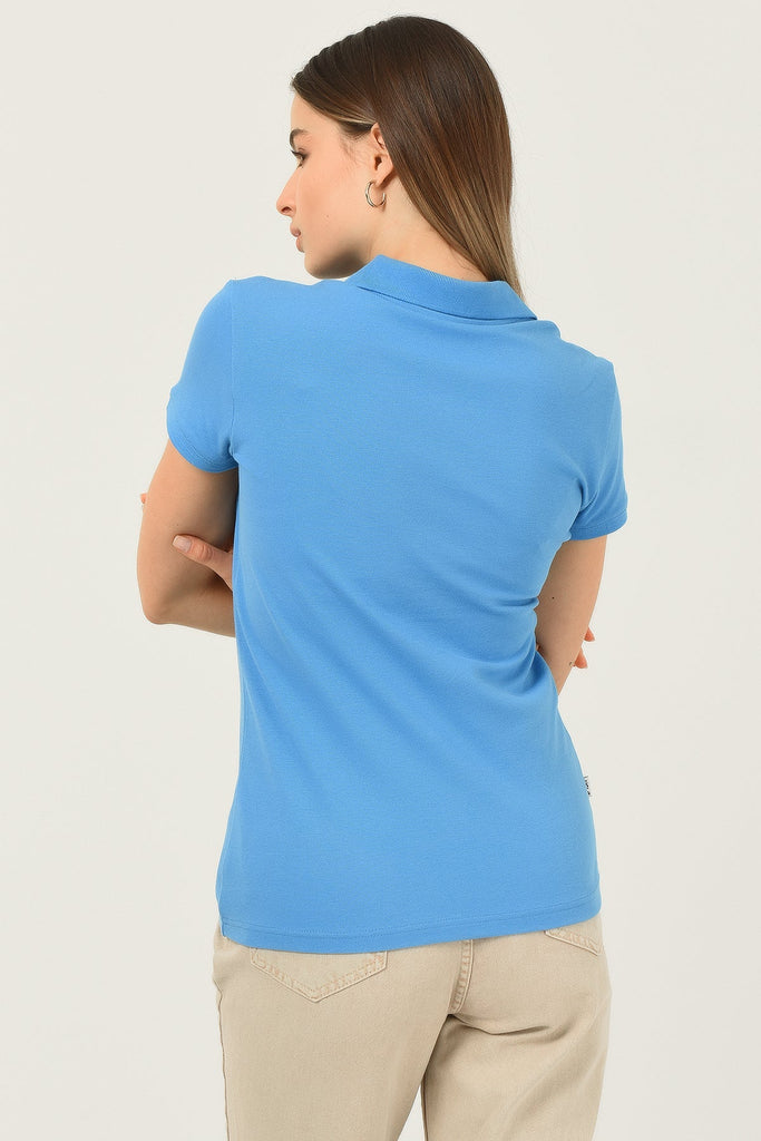 UCLA plava ženska polo majica (10121-FRENCH BLUE) 4