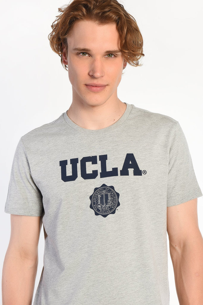 UCLA siva muška majica s tamnoplavim natpisom