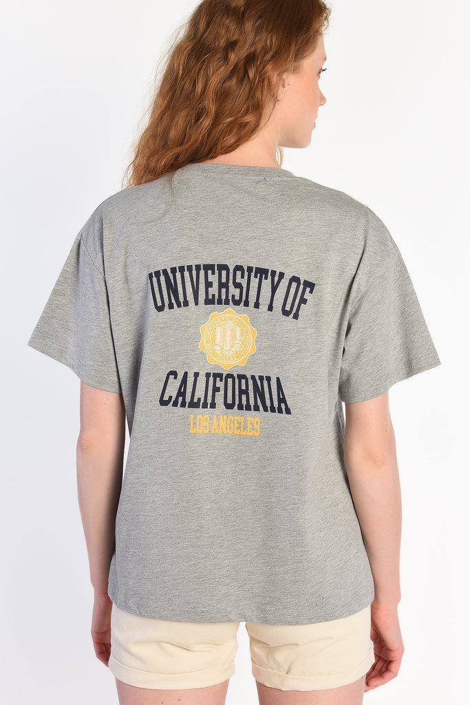 UCLA siva ženska majica (10176-GREY MARL) 4
