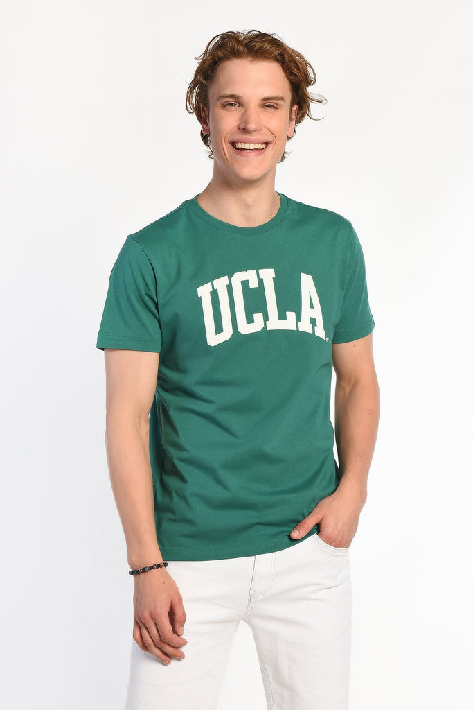 UCLA zelena muška majica s okruglim izrezom-[SKU]