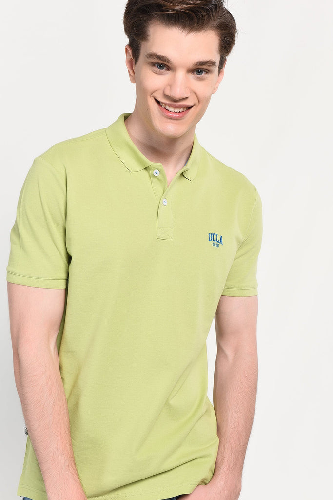 UCLA zelena muška polo majica sa kontrastnim detaljima