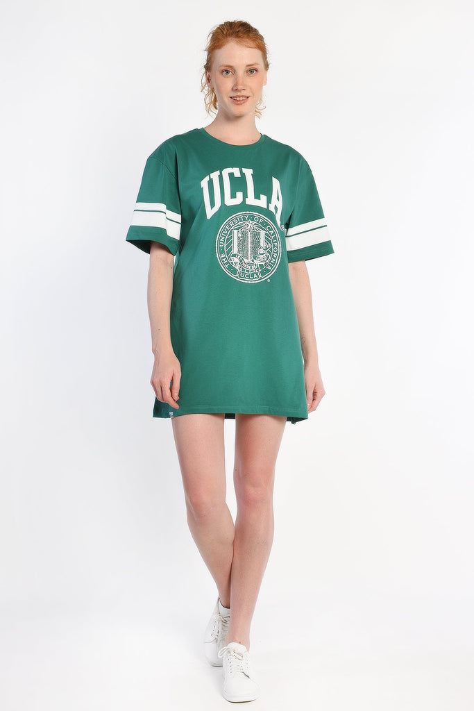 UCLA zelena ženska haljina (10178-EVERGREEN) 2