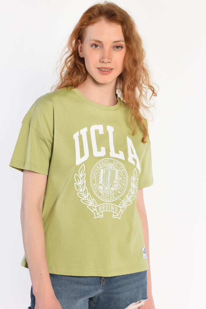 UCLA zelena ženska majica (10091-SAGE) 2