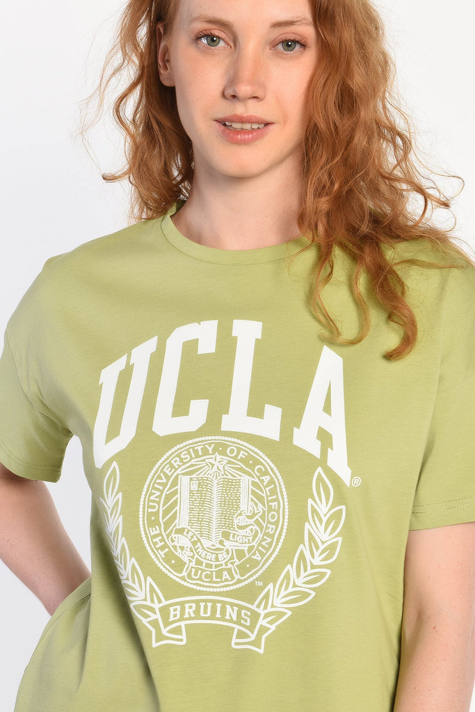 UCLA zelena ženska majica sa velikim natpisom