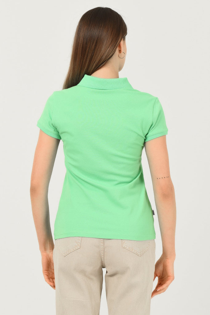 UCLA zelena ženska polo majica (10121-JADE CREAM) 3