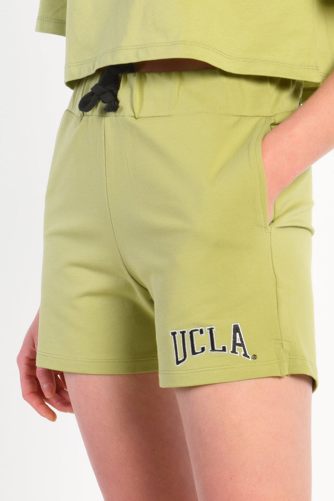 UCLA zeleni ženski šorc sa stranim džepovima