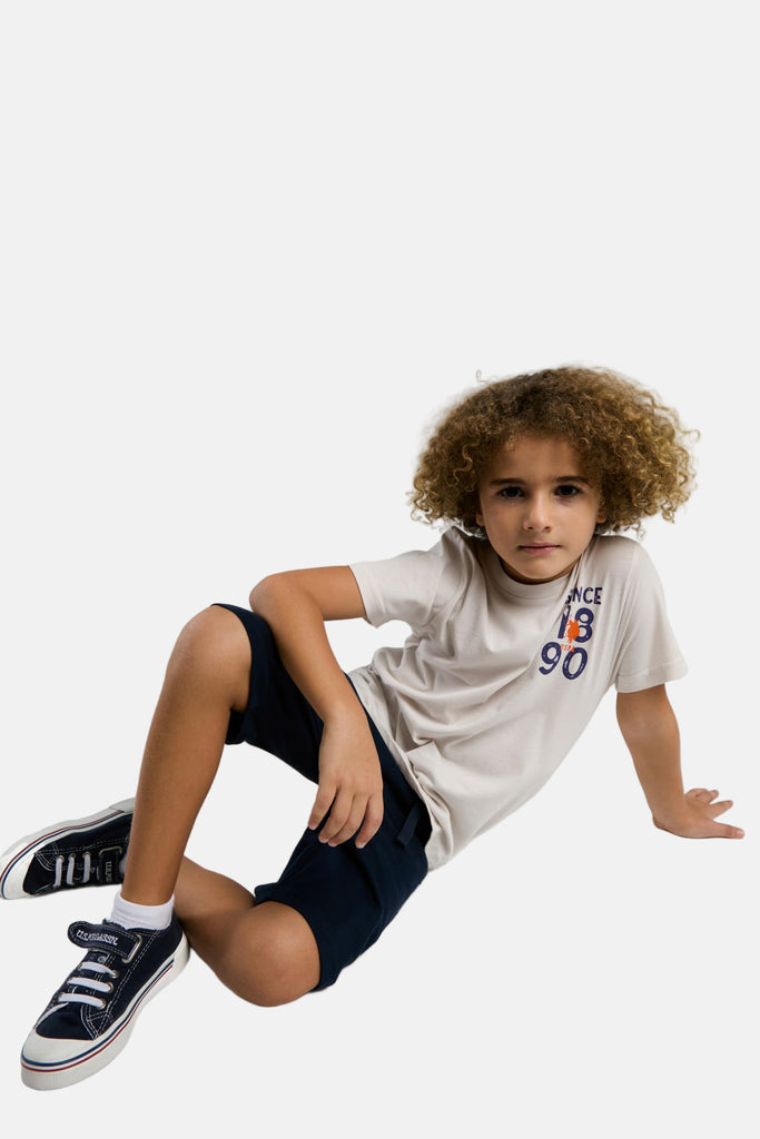 U.S. Polo Assn. sivi komplet majica i šorc za dječake-[SKU]