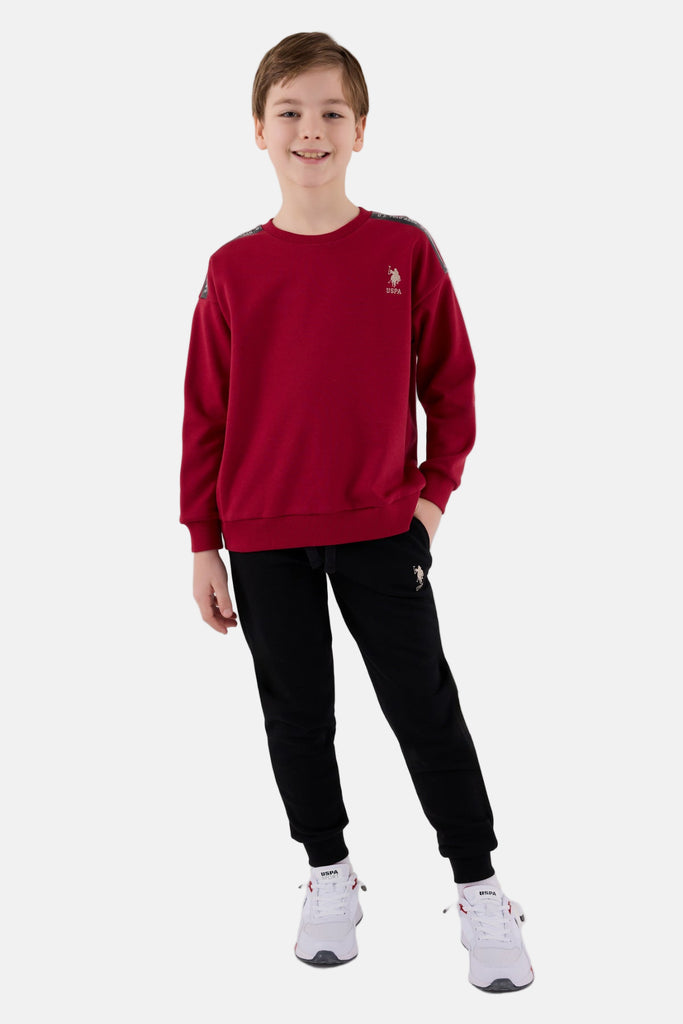 U.S. Polo Assn. crvena trenerka za dječake sa diskretnim logom-[SKU]