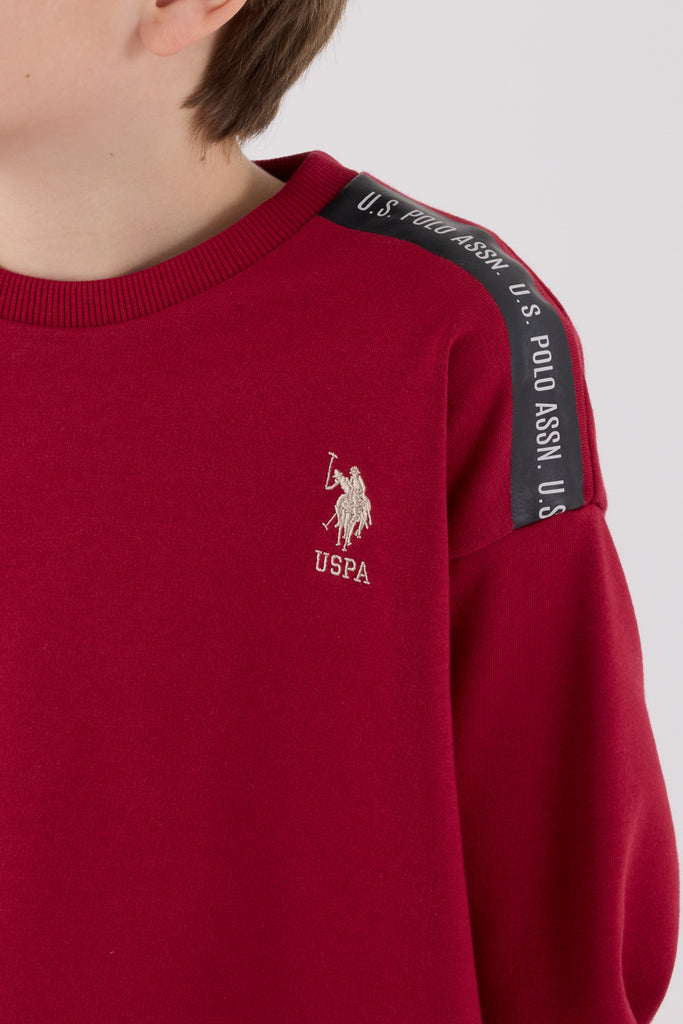 U.S. Polo Assn. crvena trenerka za dječake sa diskretnim logom-[SKU]