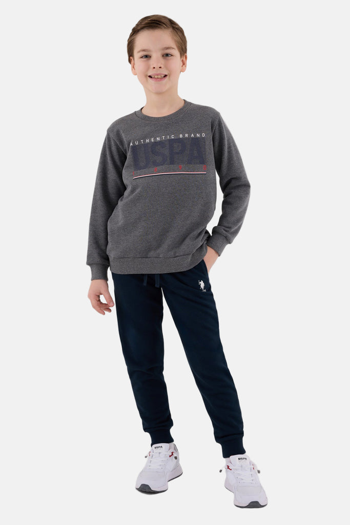U.S. Polo Assn. siva trenerka za dječake-[SKU]