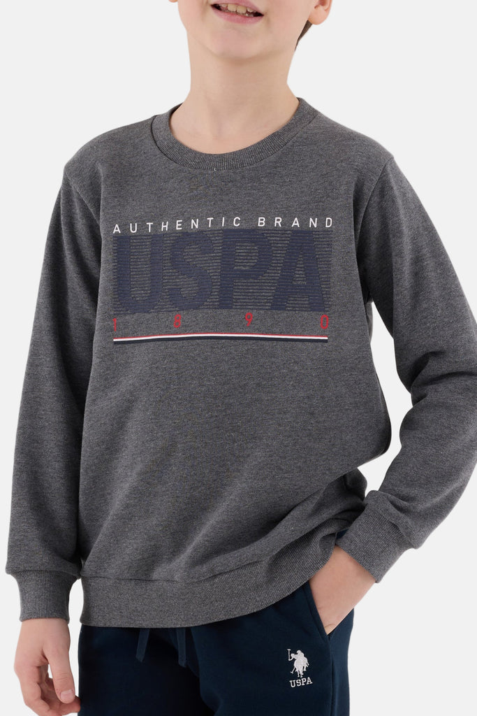 U.S. Polo Assn. siva trenerka za dječake-[SKU]