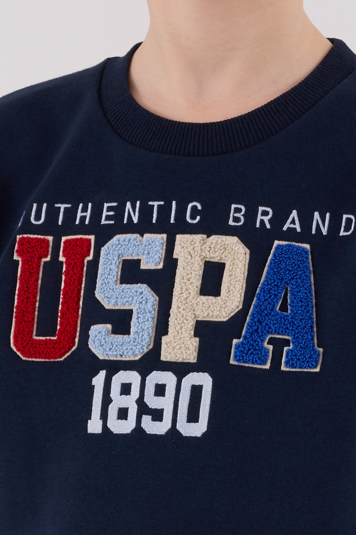 U.S. Polo Assn. teget plava trenerka za dječake s printom
