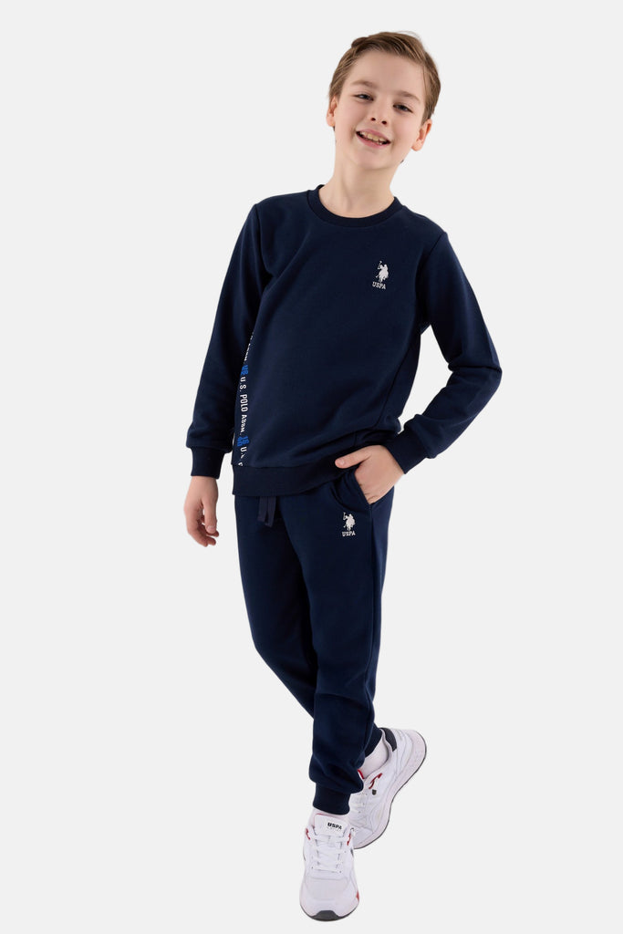 U.S. Polo Assn. plava trenerka za dječake sa natpisom-[SKU]