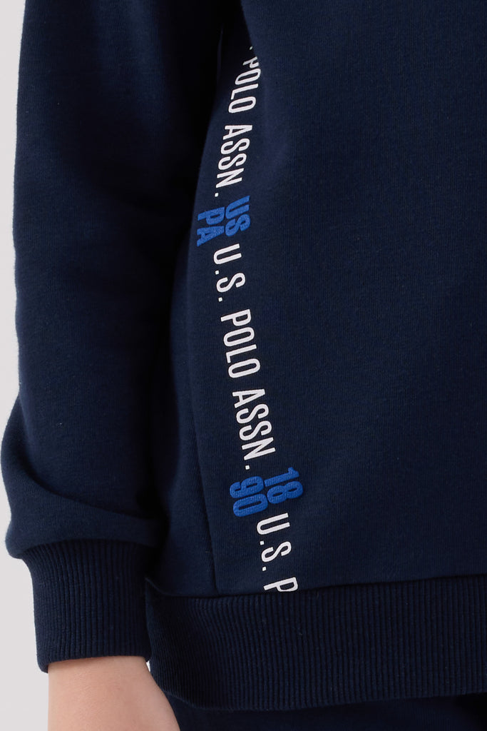 U.S. Polo Assn. plava trenerka za dječake sa natpisom-[SKU]