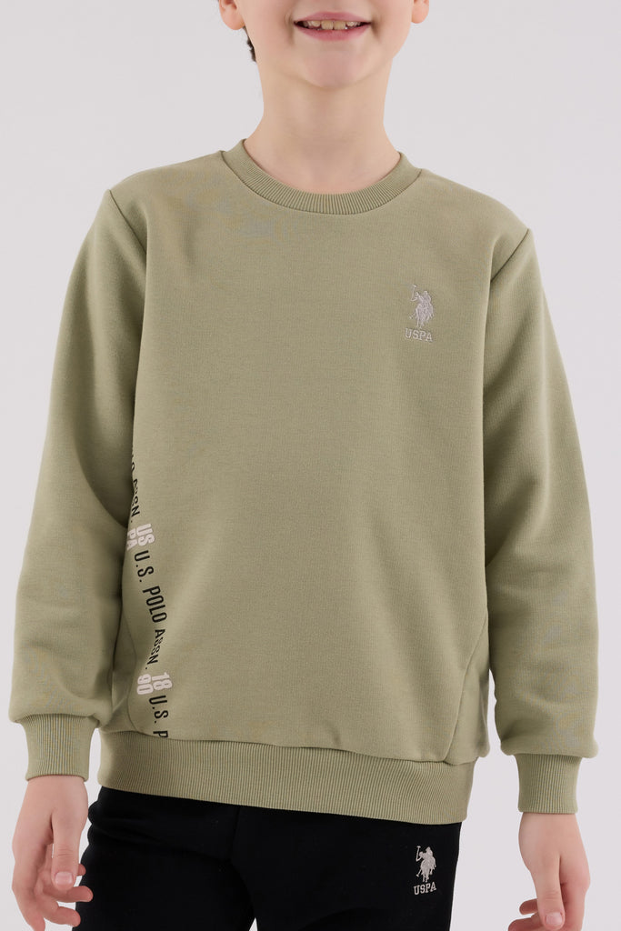 U.S. Polo Assn. zelena trenerka za dječake sa natpisom-[SKU]