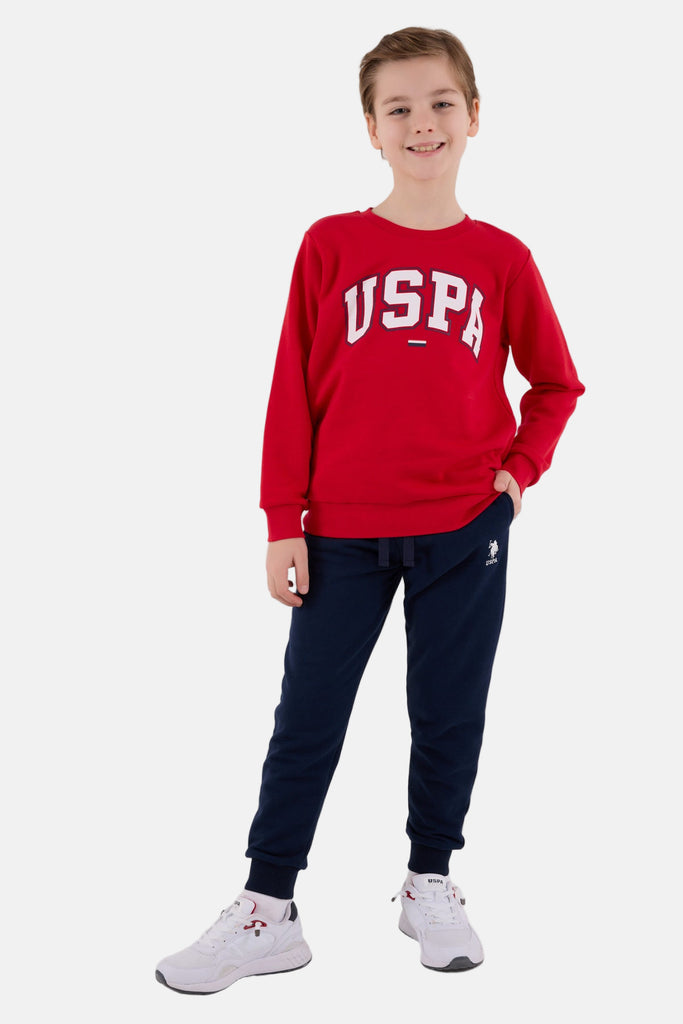 U.S. Polo Assn. crvena trenerka za dječake sa bijelim logom-[SKU]