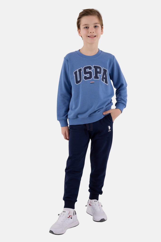 U.S. Polo Assn. plava trenerka za dječake sa crnim znakom-[SKU]