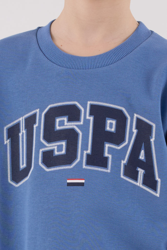U.S. Polo Assn. plava trenerka za dječake sa crnim znakom-[SKU]
