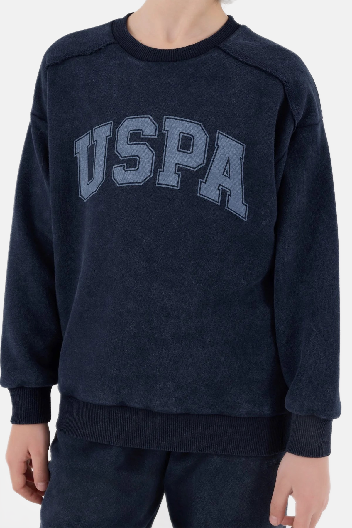 U.S. Polo Assn. teget plava trenerka za dječake s natpisom