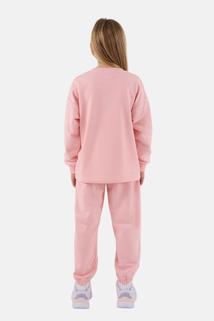 U.S. Polo Assn. pink trenerka za djevojčice sa diskretnim logom-[SKU]