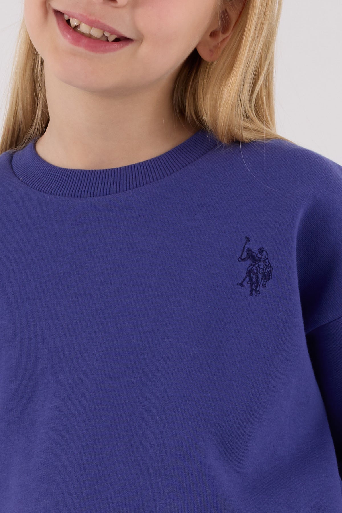 U.S. Polo Assn. teget plava trenerka za djevojčice s džepovima