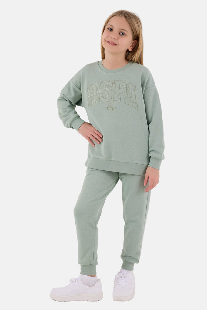 U.S. Polo Assn. zelena sportska trenerka za djevojčice-[SKU]