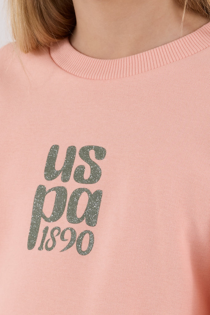 U.S. Polo Assn. koral trenerka za djevojčice sa zelenim donjim dijelom-[SKU]