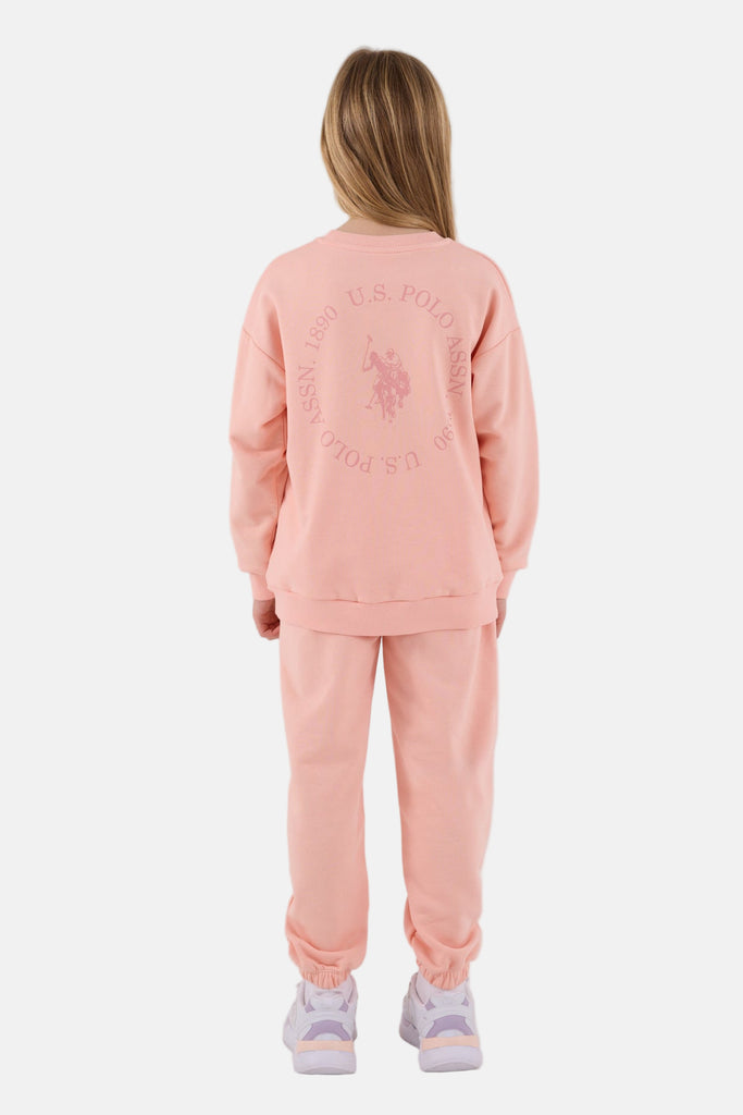 U.S. Polo Assn. koral trenerka za djevojčice sa logom-[SKU]