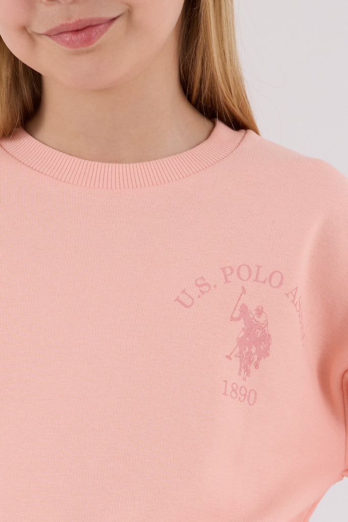 U.S. Polo Assn. koral trenerka za djevojčice sa logom-[SKU]