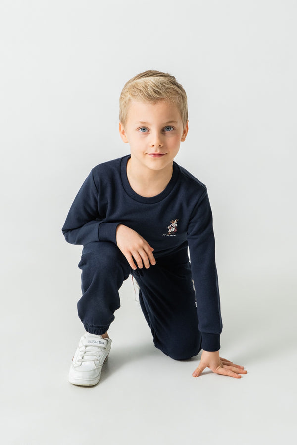 U.S. Polo Assn. teget komplet trenerke za dječake s malim vezenim motivom