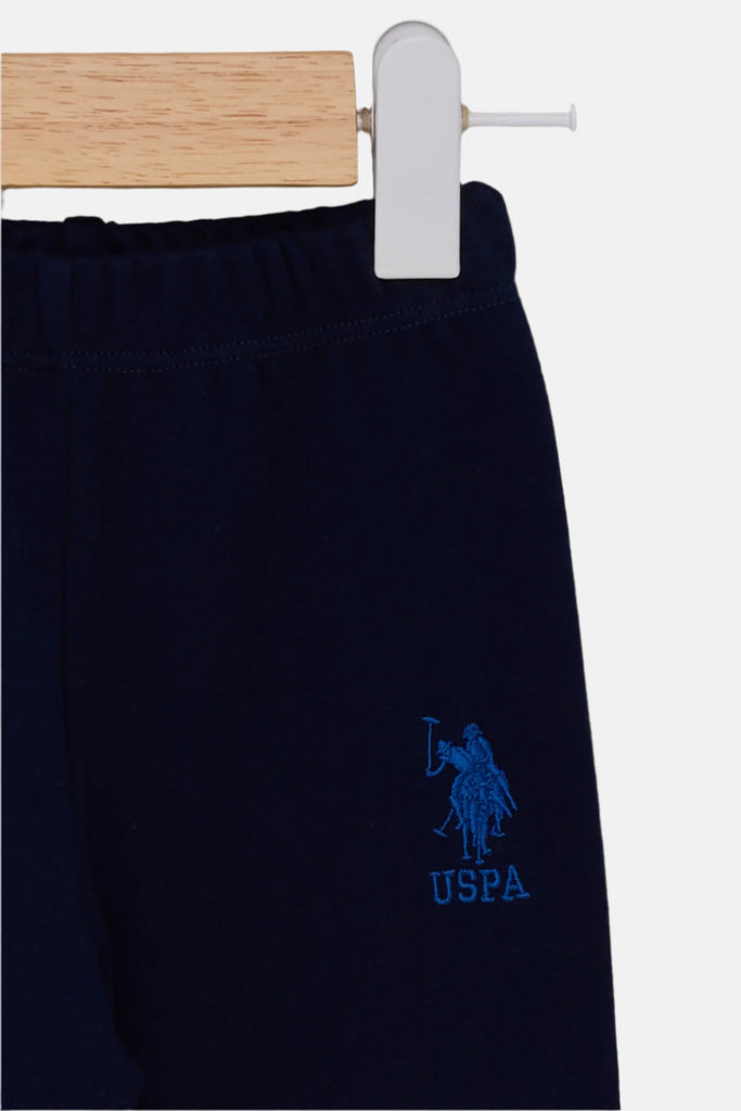 U.S. Polo Assn. bež komplet za bebe sa dugim rukavima-[SKU]