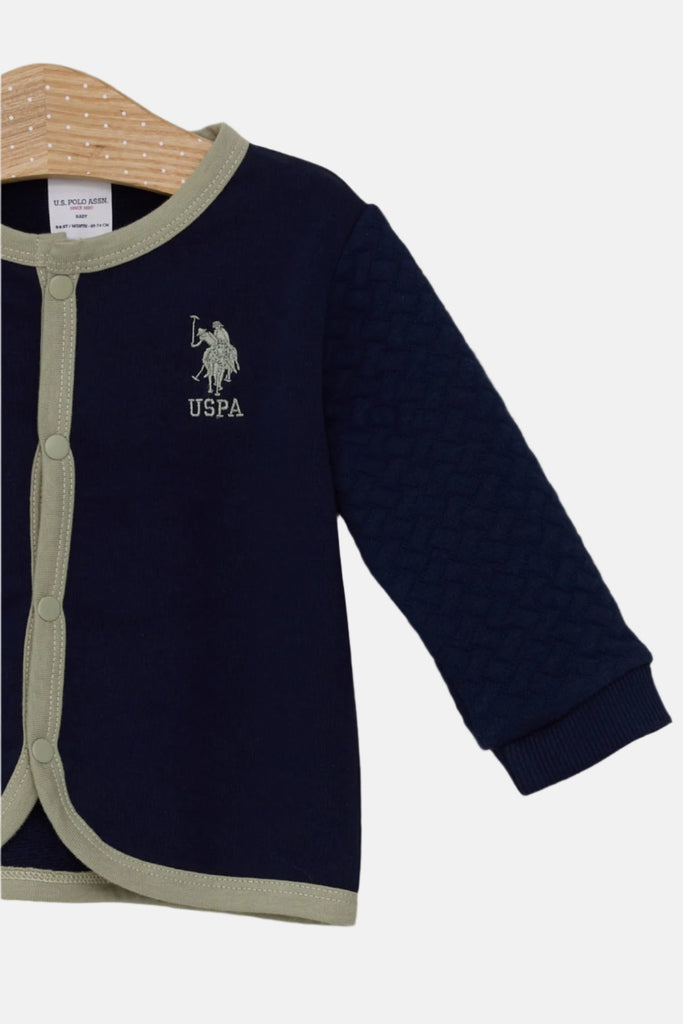 U.S. Polo Assn. plava sportska trenerka za dječake s uzorkom-[SKU]