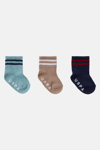 U.S. Polo Assn. mix čarape za bebe u pastelnim tonovima-[SKU]