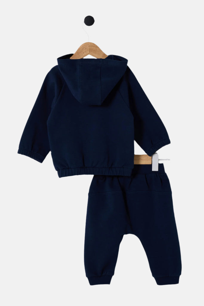U.S. Polo Assn. plavi komplet za bebe s kapuljačom-[SKU]