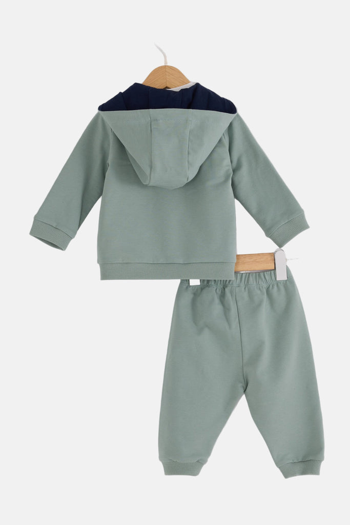 U.S. Polo Assn. zelena trenerka i majica za dječake-[SKU]