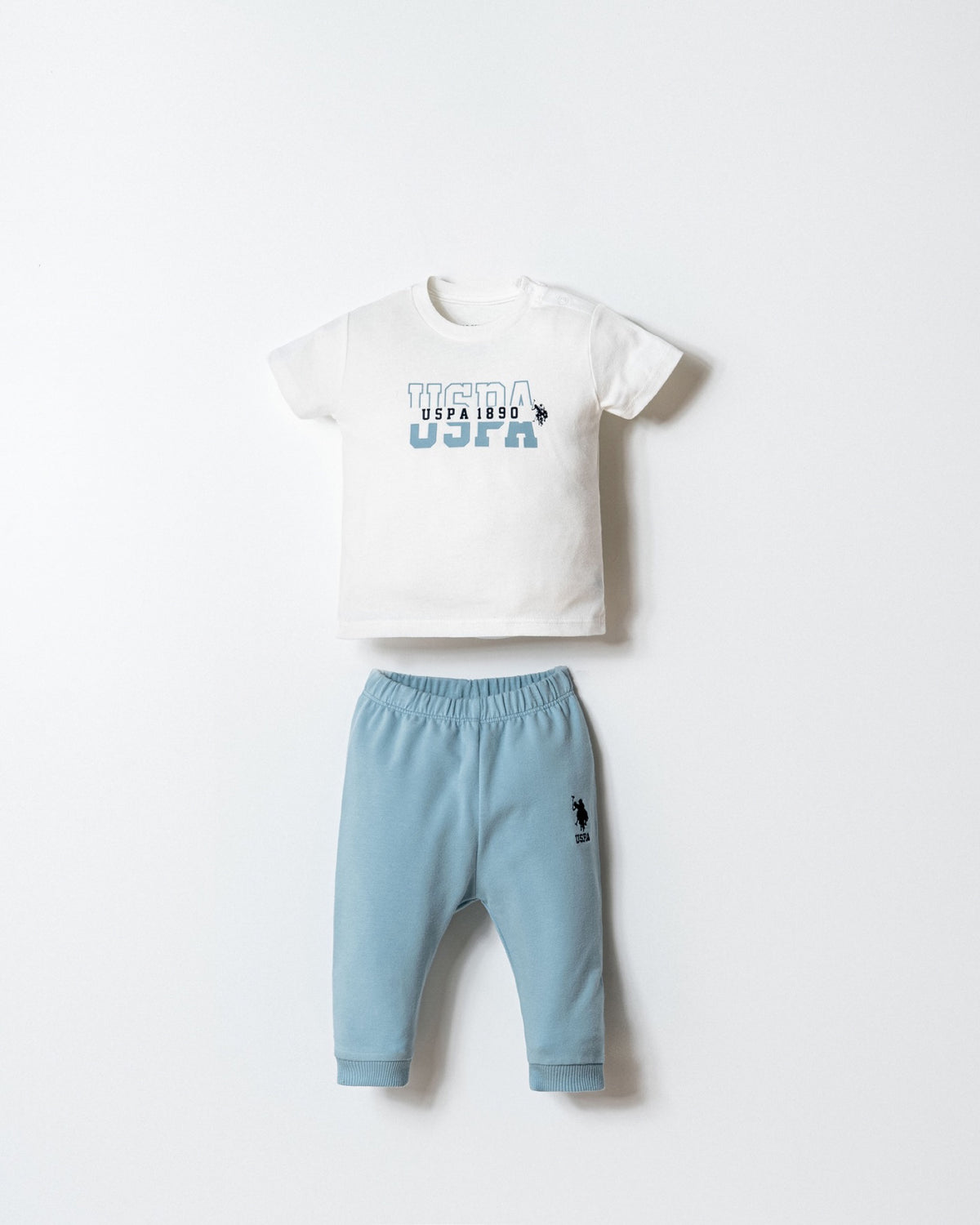U.S. Polo Assn. svijetloplava trenerka za bebe s kapuljačom