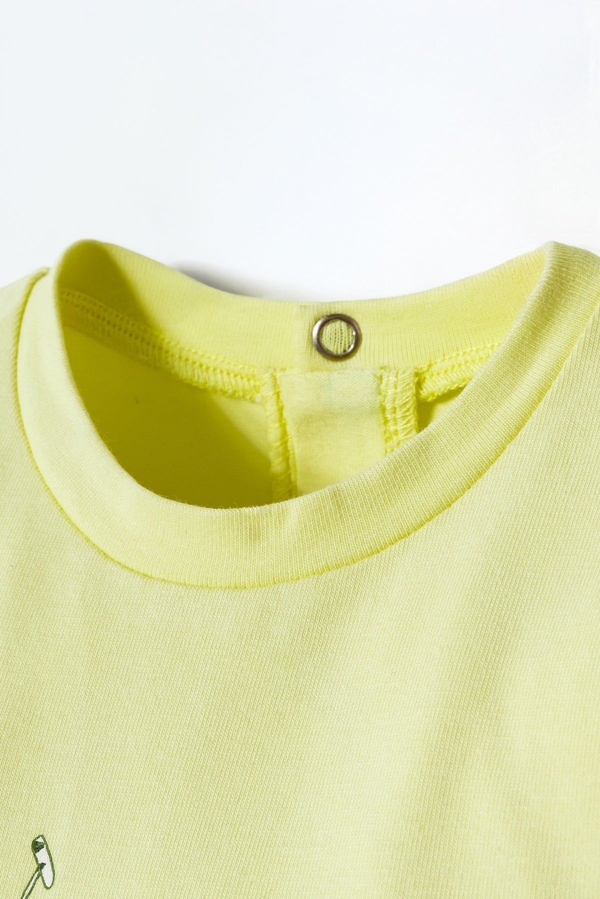U.S. Polo Assn. žuti komplet za bebe s cvjetnim uzorkom