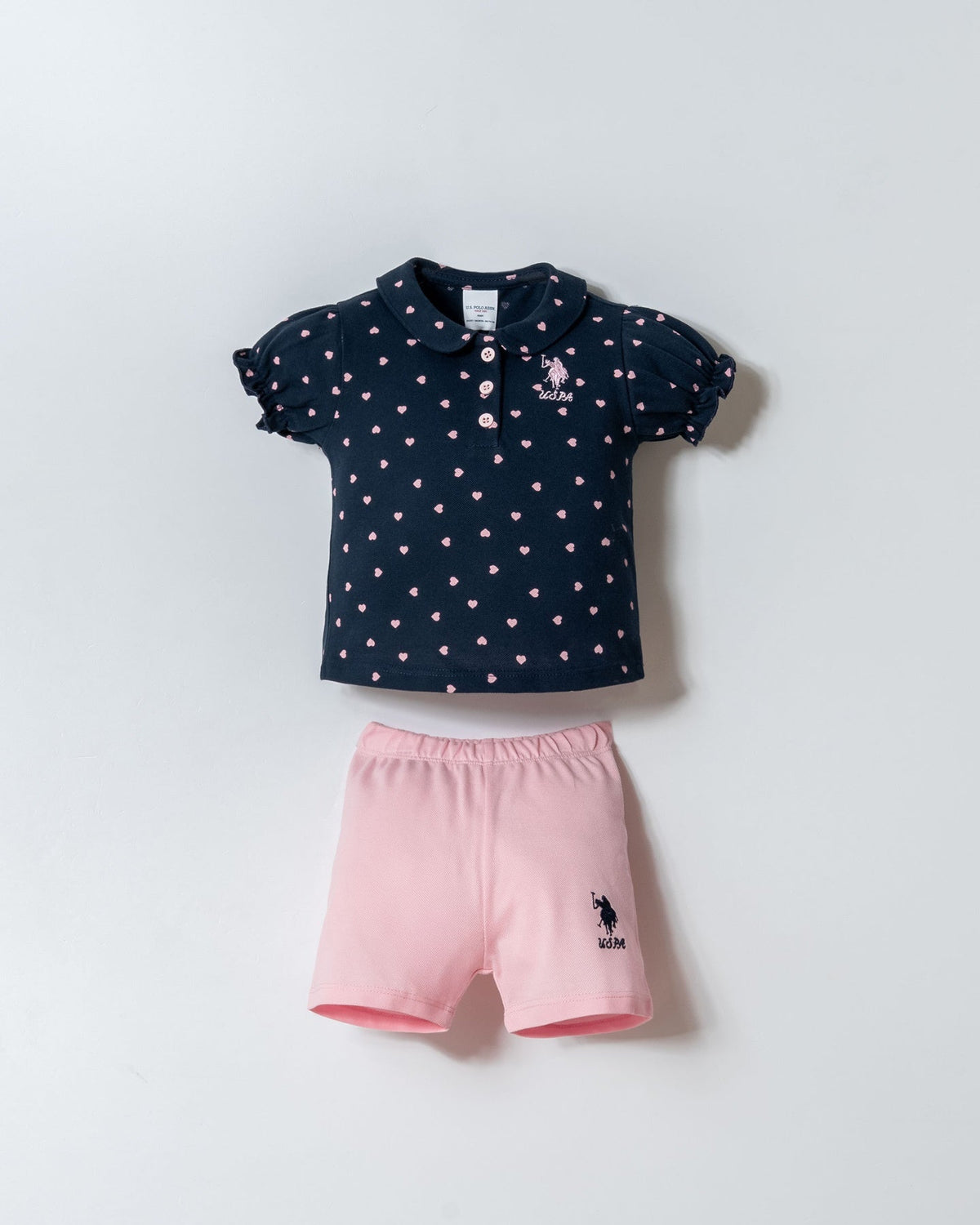 U.S. Polo Assn. teget plavi komplet za bebe