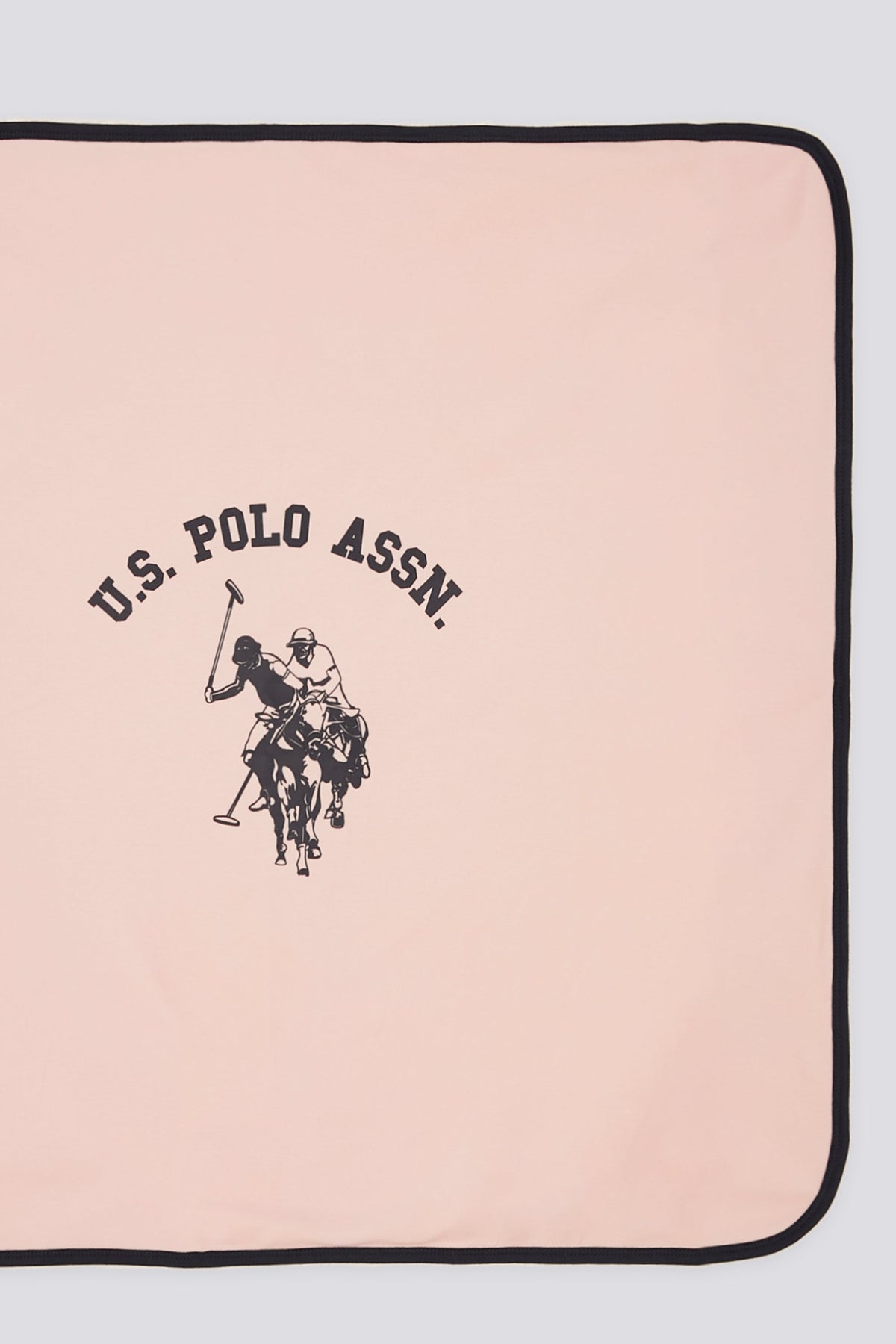 U.S. Polo Assn. pink pokrivač za bebe s motivom konja