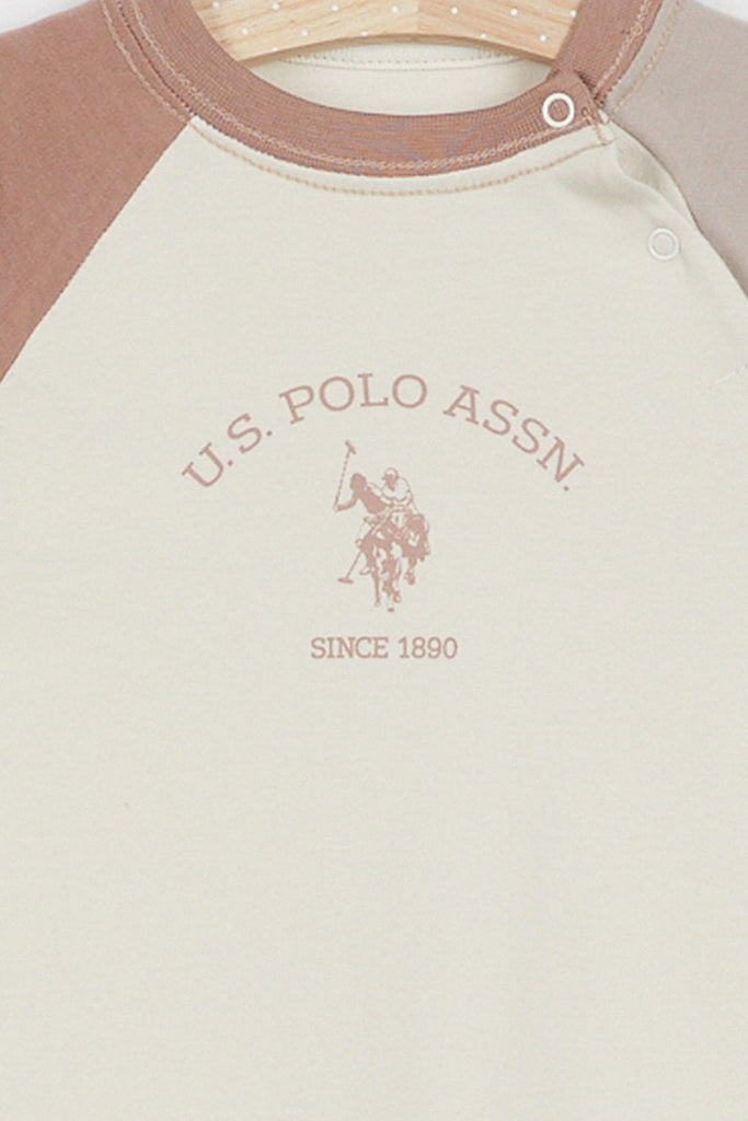 U.S. Polo Assn. bež gegice za bebe (USB811-BONE) 3