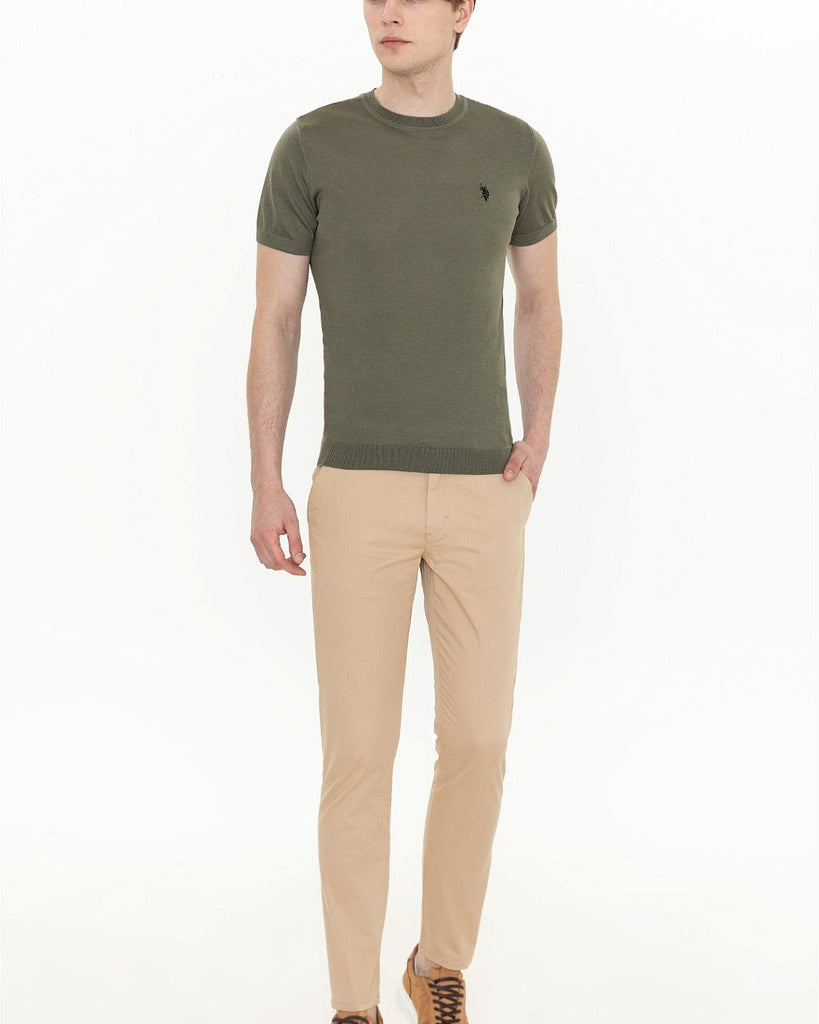 U.S. Polo Assn. bež muške chino pantalone-[SKU]