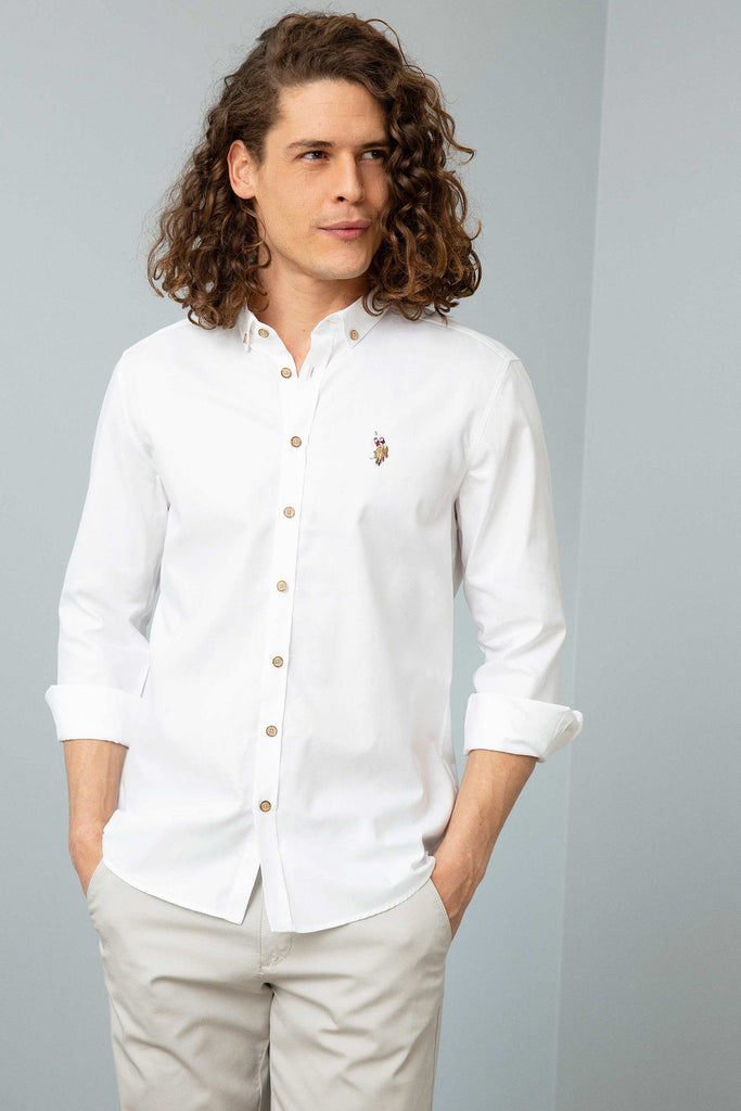 U.S. Polo Assn. bijela muška košulja (755299VR013) 1
