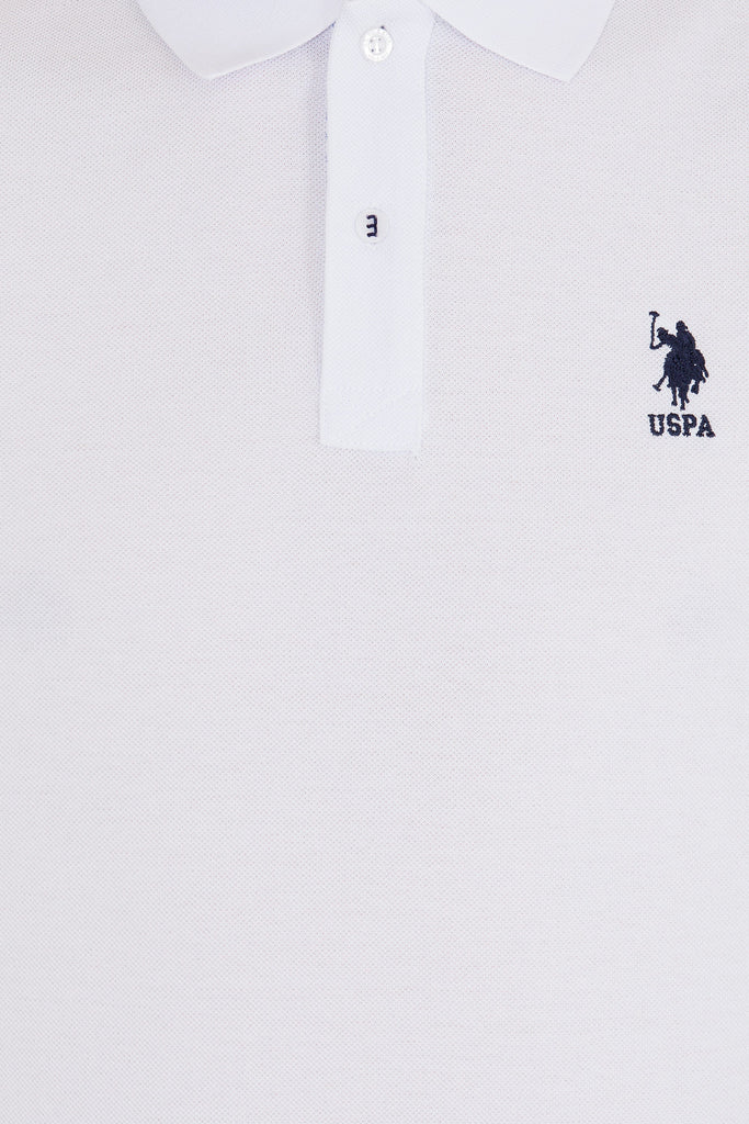 U.S. Polo Assn. bijela muška majica kontrastnog detalja